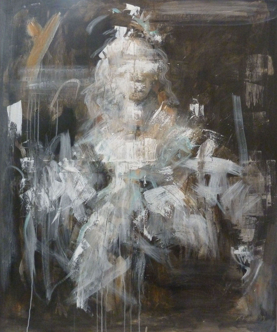 Flora after Rembrandt 120 x 100cm by Mandy Racine